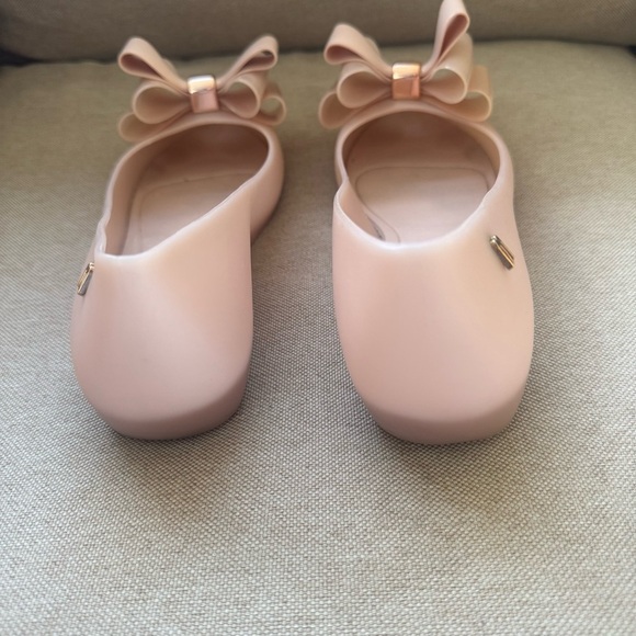 Melissa Big Bows Jelly Ballet Flats Blush Pink Size US 8 EU 39 - Picture 6 of 9